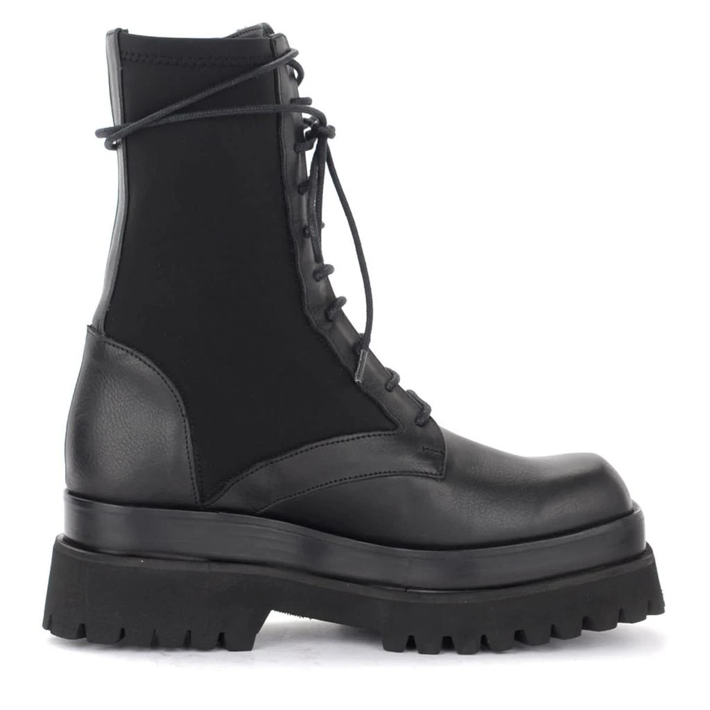 商品PALOMA BARCELÓ|Paloma Barcelò Alizee Boot In Black Leather And Fabric,价格¥2418,第2张图片详细描述