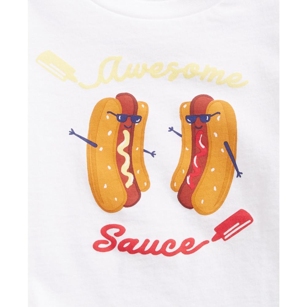 商品First Impressions|Baby Boys Awesome Sauce Cotton T-Shirt, Created for Macy's,价格¥29,第5张图片详细描述