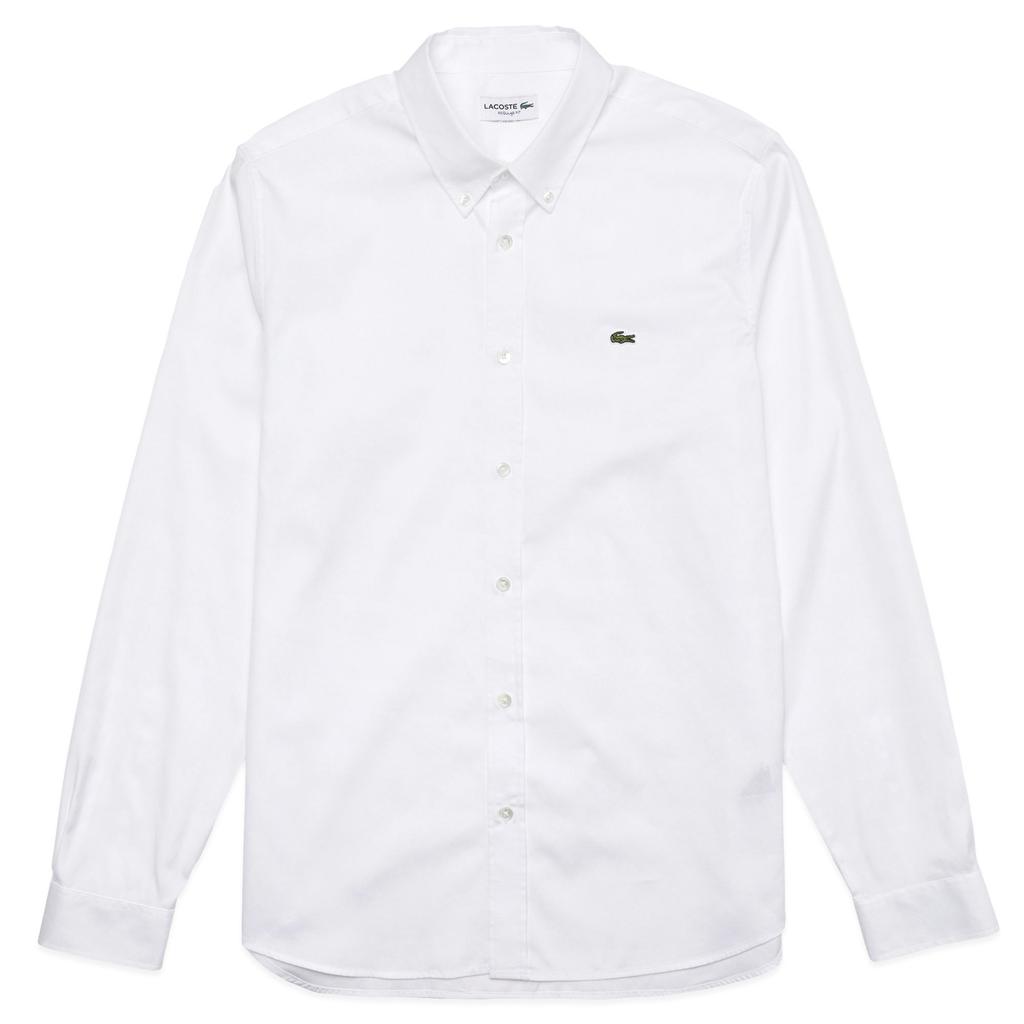 Lacoste Cotton Long Sleeve Shirt CH2933 - White商品第1张图片规格展示