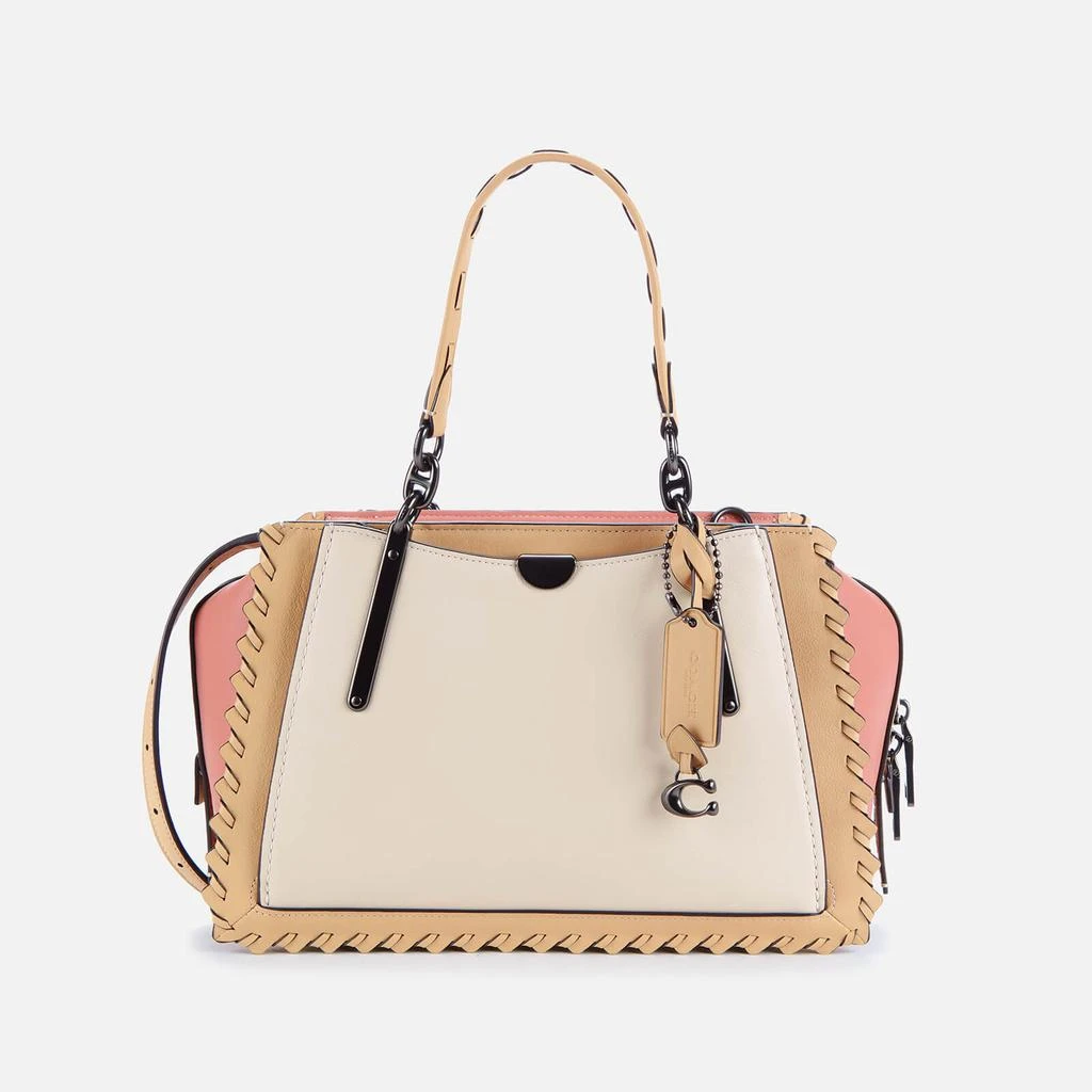 商品Coach|Coach Women's Whipstitch Colorblock Dreamer Shoulder Bag - Ivory Multi,价格¥1000,第1张图片