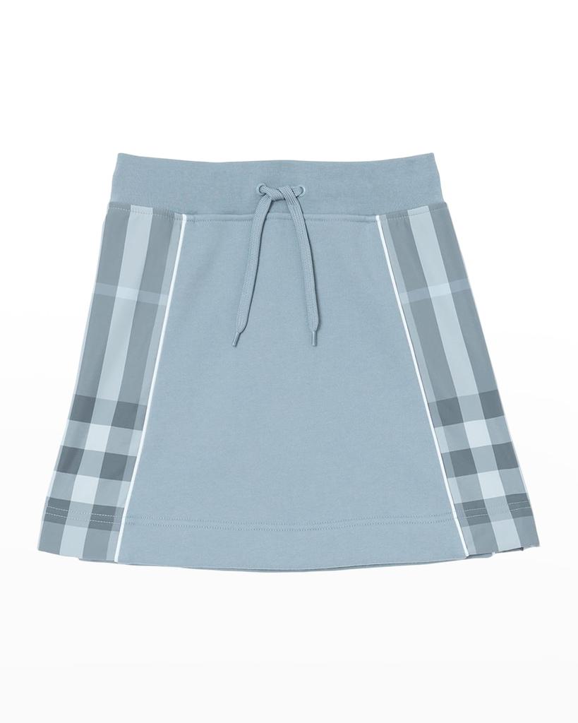 Girl's Milly Check-Insert Skirt, Size 3-14商品第1张图片规格展示