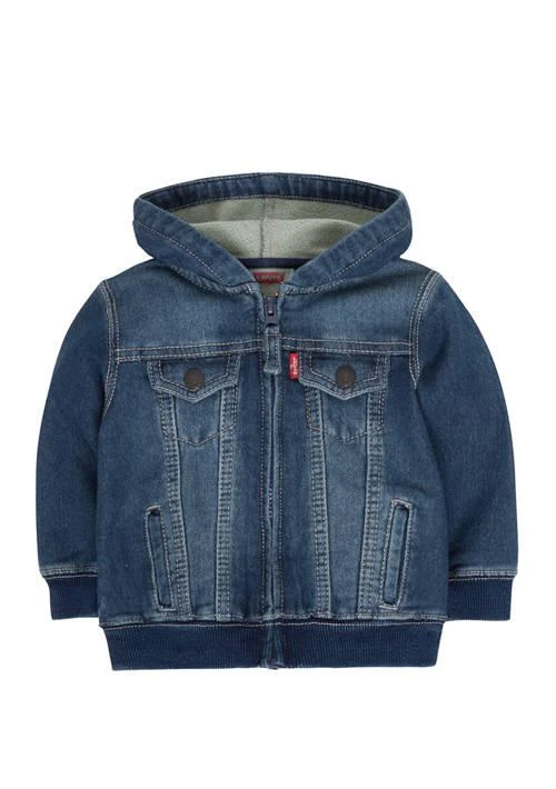 商品Levi's|Baby Boys Stretch Knit Denim Full Zip Hoodie,价格¥132,第1张图片