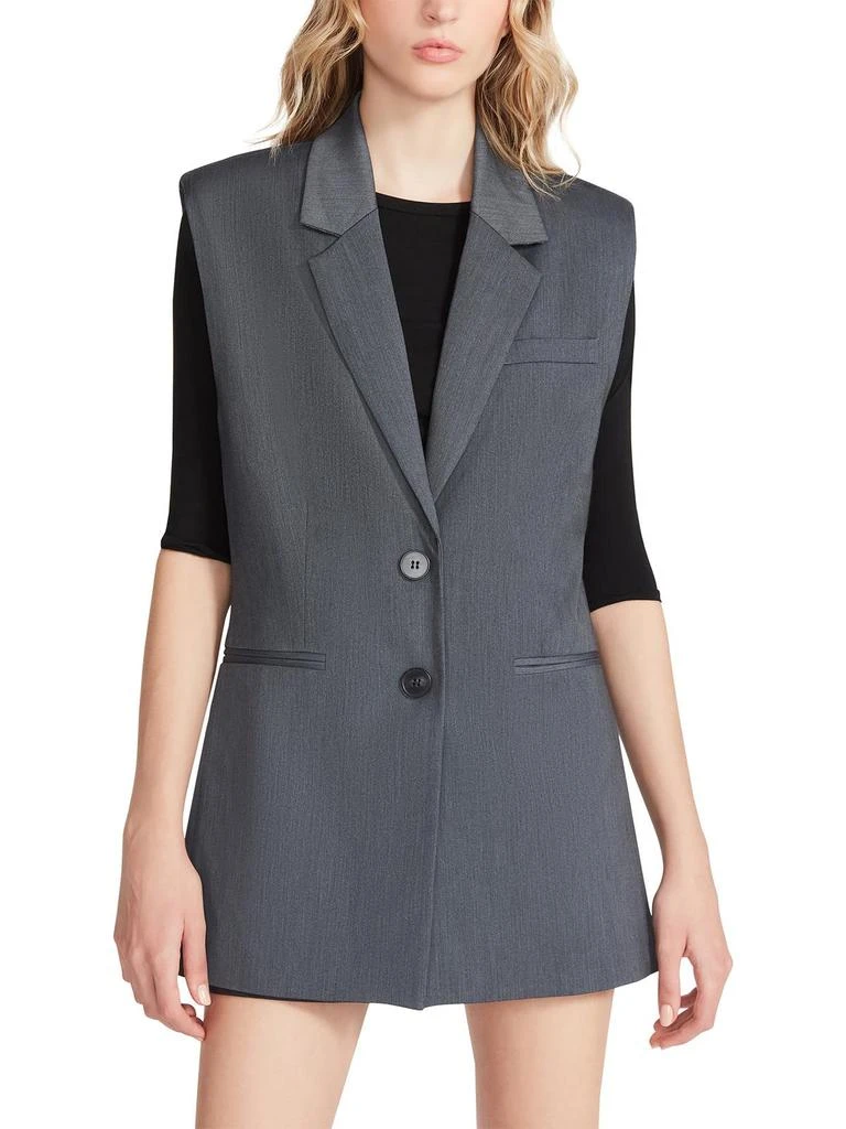 商品Steve Madden|Clare Womens Shoulder Pads Collared Vest,价格¥661-¥743,第1张图片