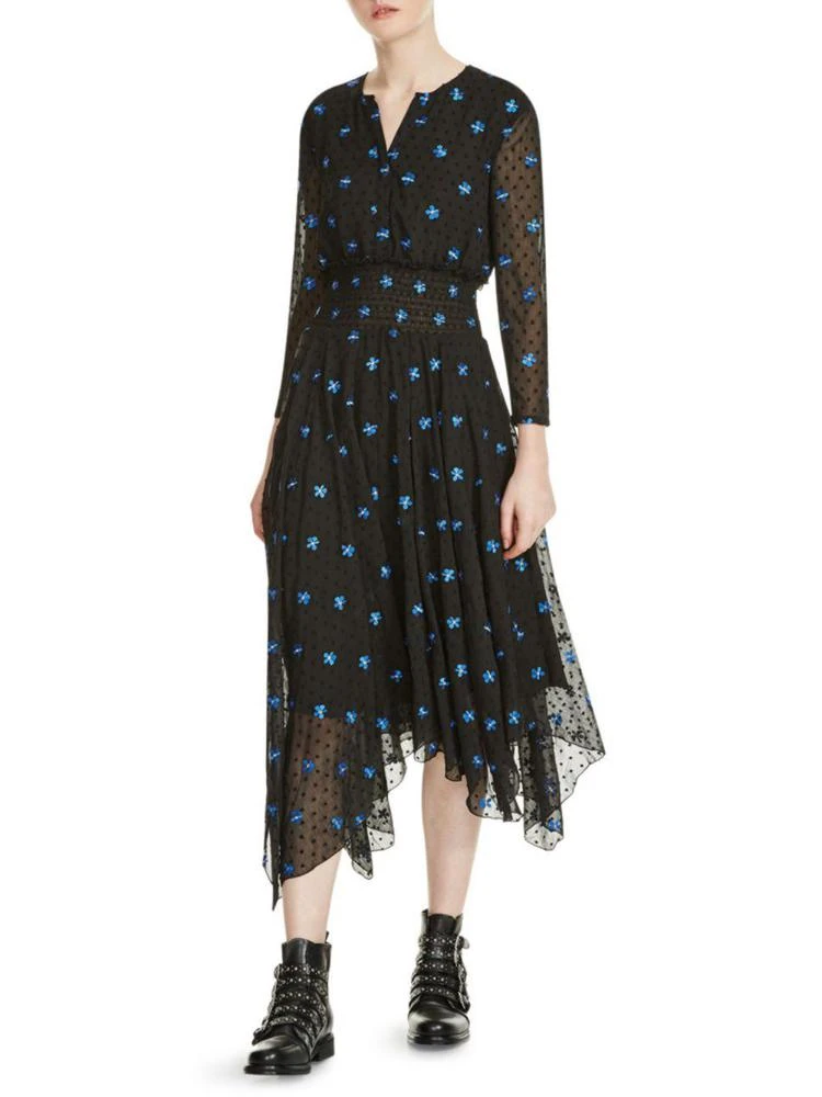 商品Maje|Raiette Floral Embroidered Dress,价格¥1744,第1张图片