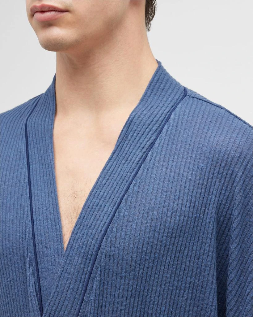 Men's Soho Rib-Knit Kimono Robe 商品
