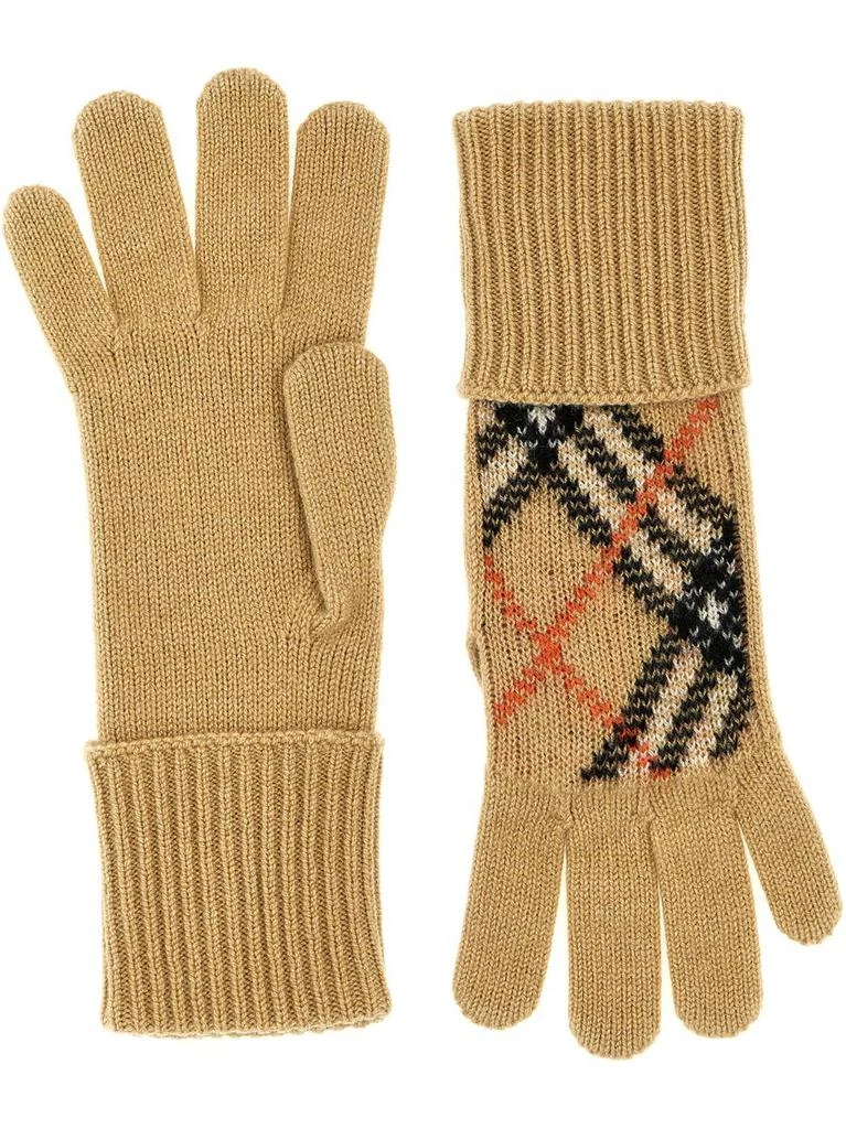 商品Burberry|Burberry Check Gloves,价格¥1486,第2张图片详细描述