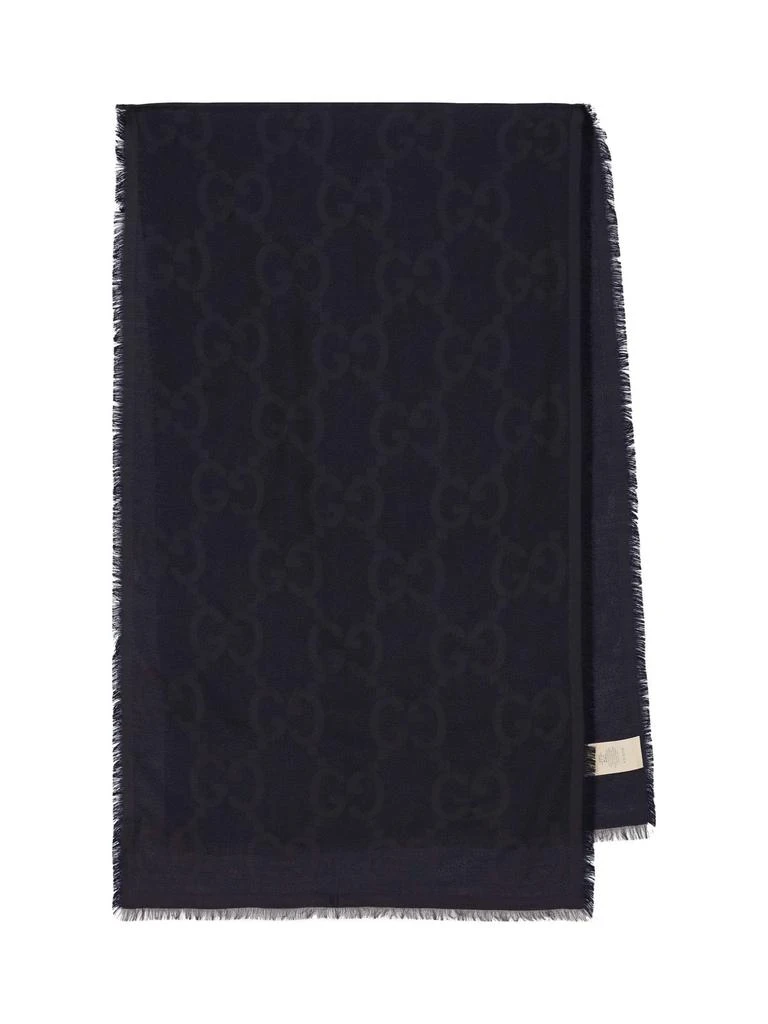 商品Gucci|Gucci Allover Monogram Jacquard Scarf,价格¥2230,第1张图片