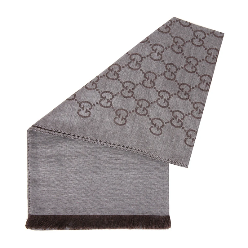 GUCCI 古驰 中性深灰色羊毛中长款围巾 165904-3G646-1264 商品