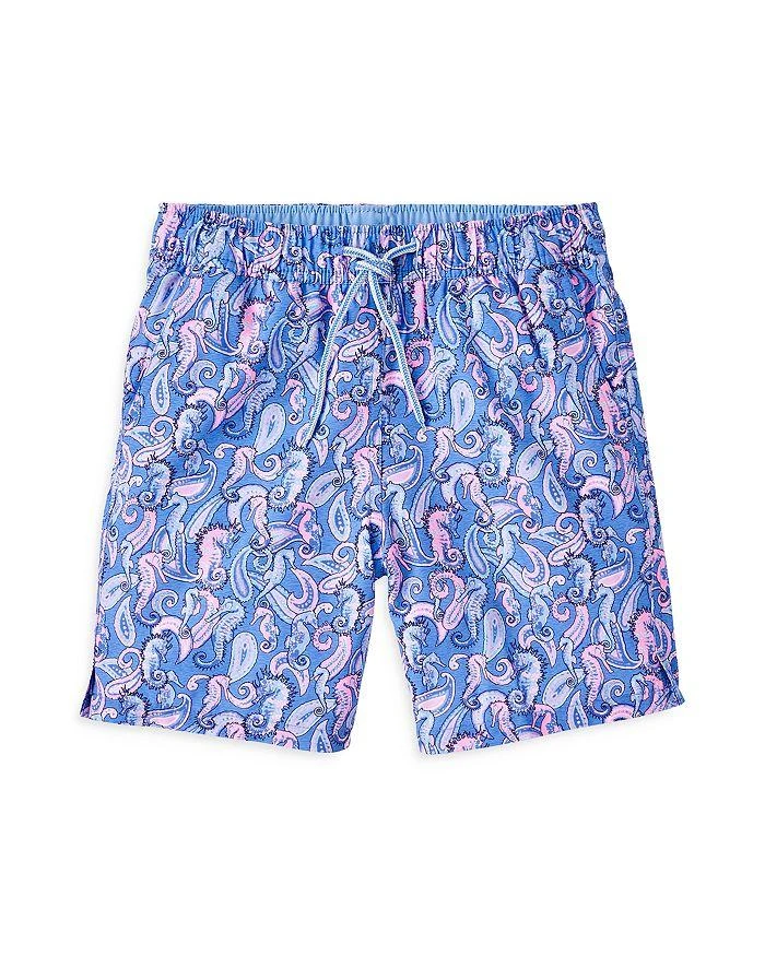 商品Peter Millar|Boys' Seahorse Paisley Swim Trunks - Big Kid,价格¥363,第1张图片详细描述