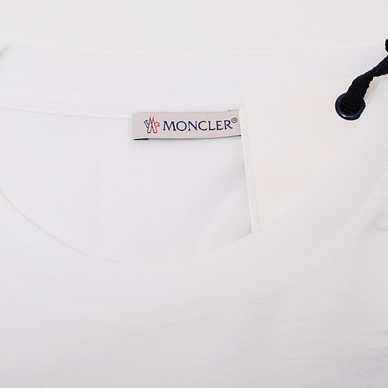 Moncler 盟可睐 女士白色棉质短袖 8063700-8390X-001商品第2张图片规格展示