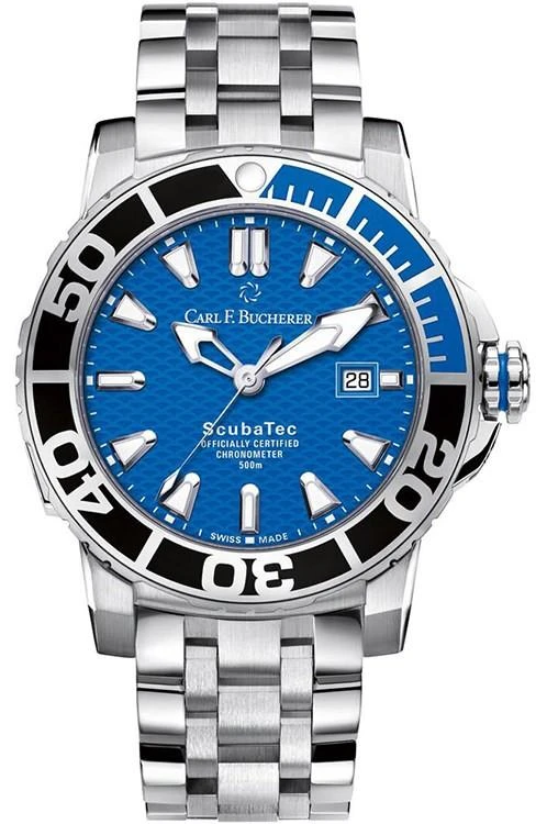 商品Carl F. Bucherer|Patravi Scubatec Batman Bezel Automatic Men's Watch 00.10632.23.53.21,价格¥37540,第1张图片