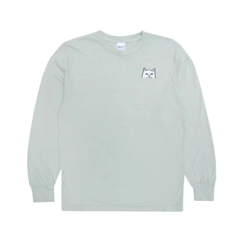 商品RIPNDIP|Rip n Dip Lord Nermal Longsleeve T-Shirt - Sage,价格¥418,第1张图片