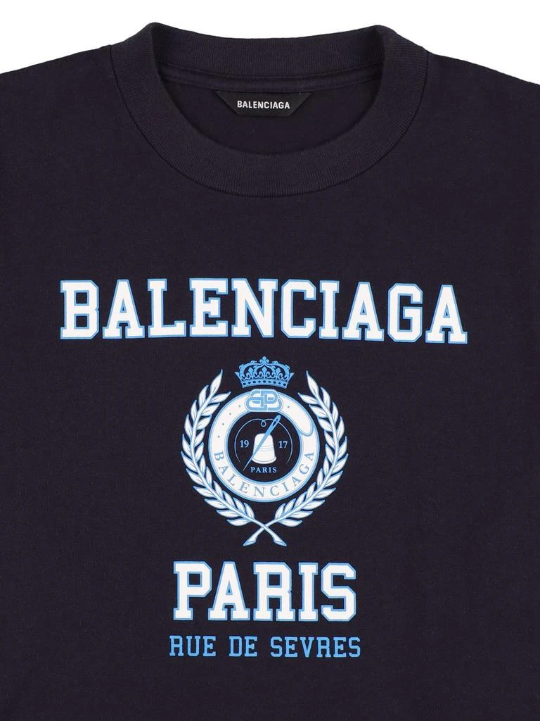 商品Balenciaga|Logo Printed Cotton Jersey T-shirt,价格¥1509,第1张图片详细描述