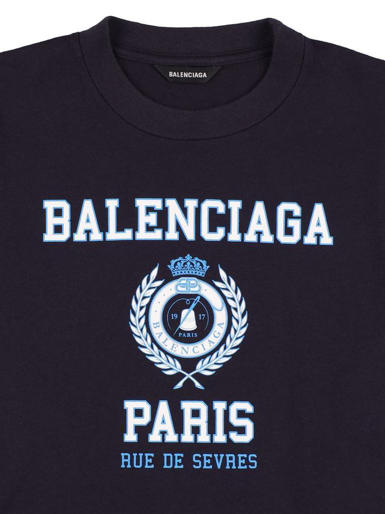 商品Balenciaga|Logo Printed Cotton Jersey T-shirt,价格¥1441,第1张图片