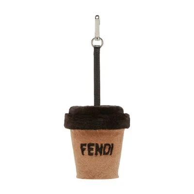 商品Fendi|【特惠8.7折】【预售】 男士 挂饰 FENDI Cup吊饰  FEN52CR6BEI,价格¥9938,第1张图片