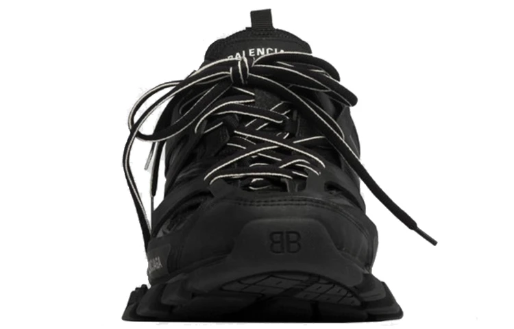 商品[国内直发] Balenciaga|巴黎世家 Track 1.0 做旧 黑武士 跑步运动休闲 低帮 老爹鞋 男款 黑色,价格¥7491,第4张图片详细描述