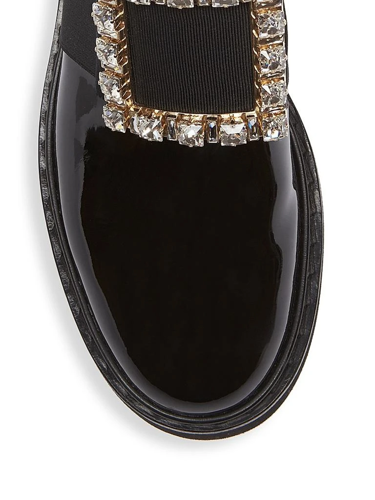 商品Roger Vivier|Viv Rangers Strass Patent Leather Chelsea Boots,价格¥15034,第4张图片详细描述