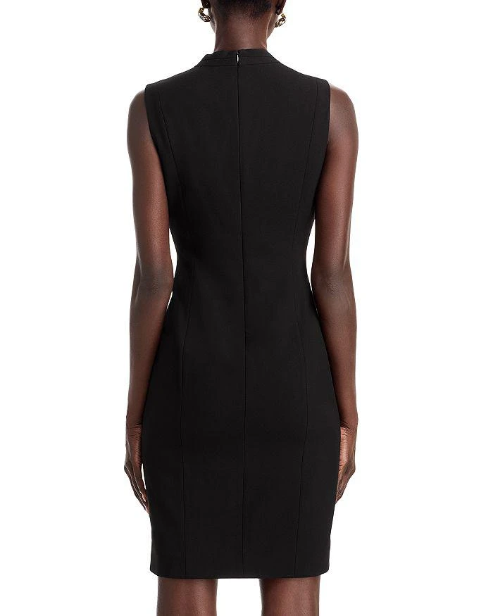 商品Tahari|Tonya Pleated Sleeveless V Neck Sheath Dress - Exclusive,价格¥881,第4张图片详细描述