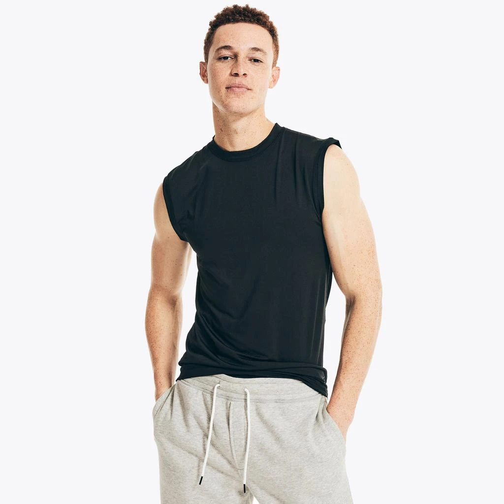 商品Nautica|Mens Solid Muscle Tank,价格¥120,第3张图片详细描述