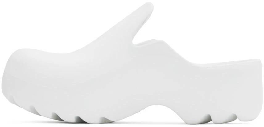 商品Bottega Veneta|White Rubber Flash Clogs,价格¥4864,第3张图片详细描述