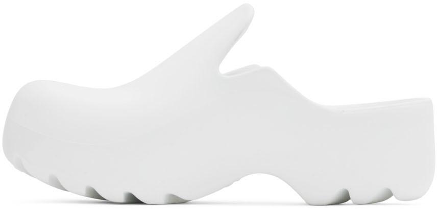 商品Bottega Veneta|White Rubber Flash Clogs,价格¥4355,第5张图片详细描述