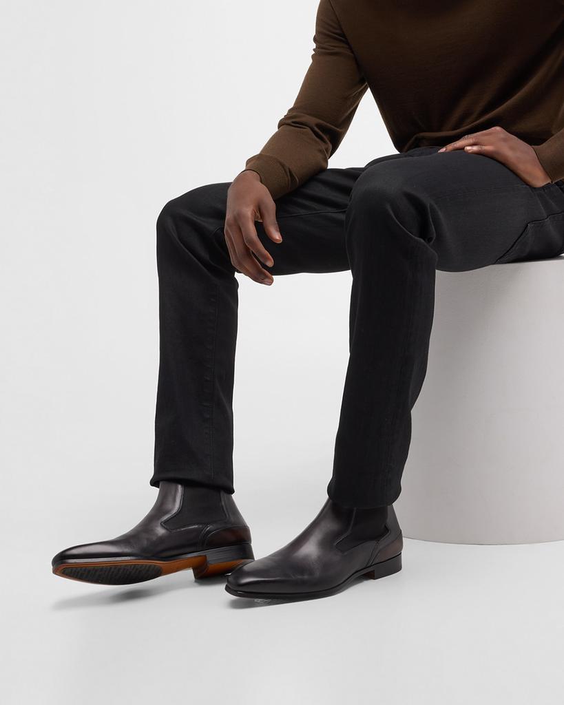 商品Magnanni|Men's Caden Leather Chelsea Boots,价格¥4122,第2张图片详细描述
