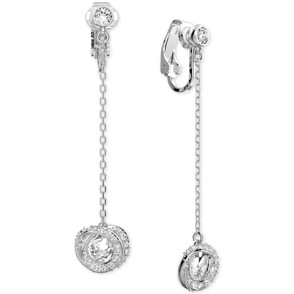 Silver-Tone Generation Linear Clip-On Earrings商品第4张图片规格展示