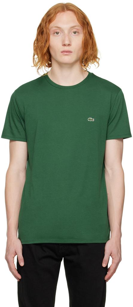 Green Pima Cotton T-Shirt商品第1张图片规格展示