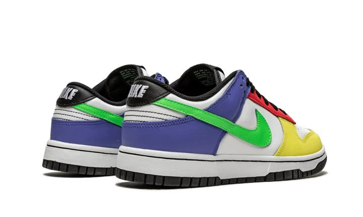 商品NIKE|耐克 Women's Nike Dunk Low "Green Strike" 黄绿蓝 彩色拼接 板鞋 ,价格¥953-¥1840,第4张图片详细描述