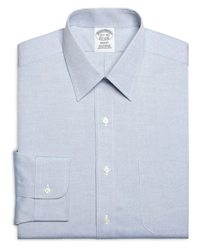 商品Brooks Brothers|Regent Regular-Fit Dress Shirt,  Forward Point Collar,价格¥409,第4张图片详细描述