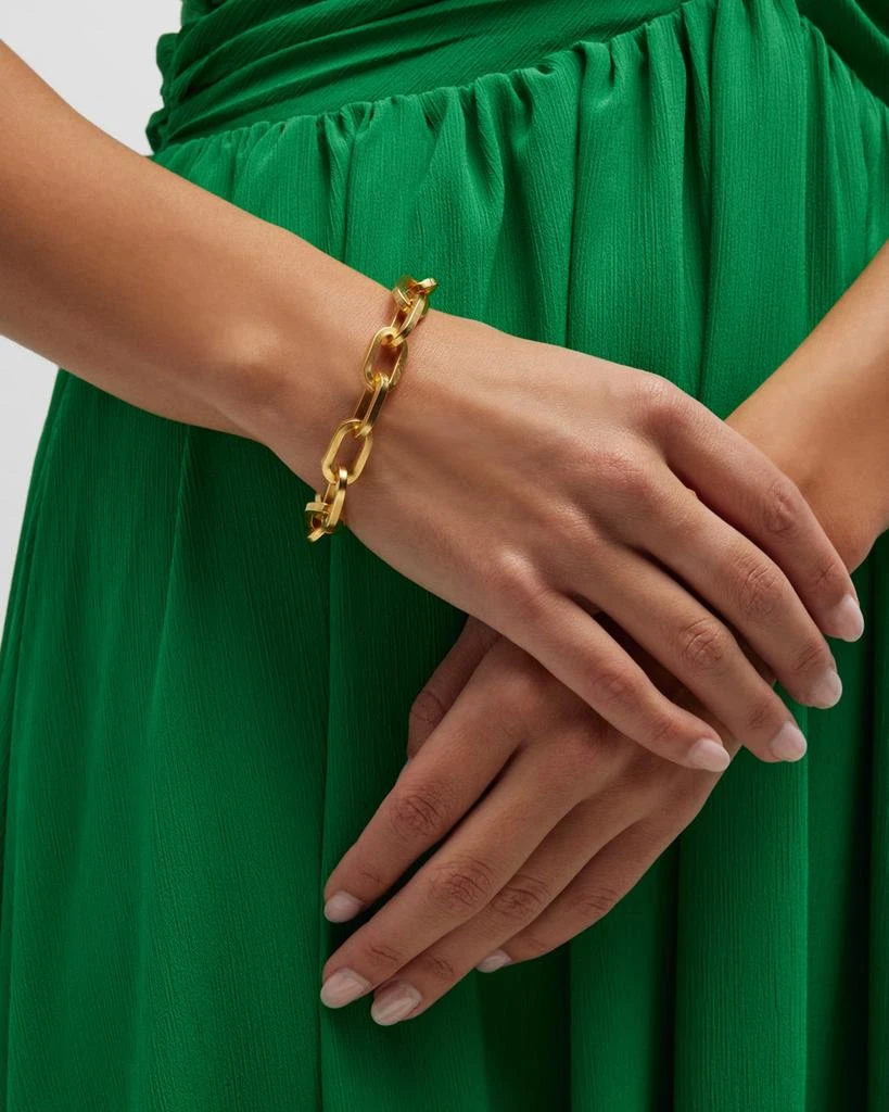 商品BEN-AMUN|24k Gold Electroplate Oval Link Chain Bracelet,价格¥557,第2张图片详细描述