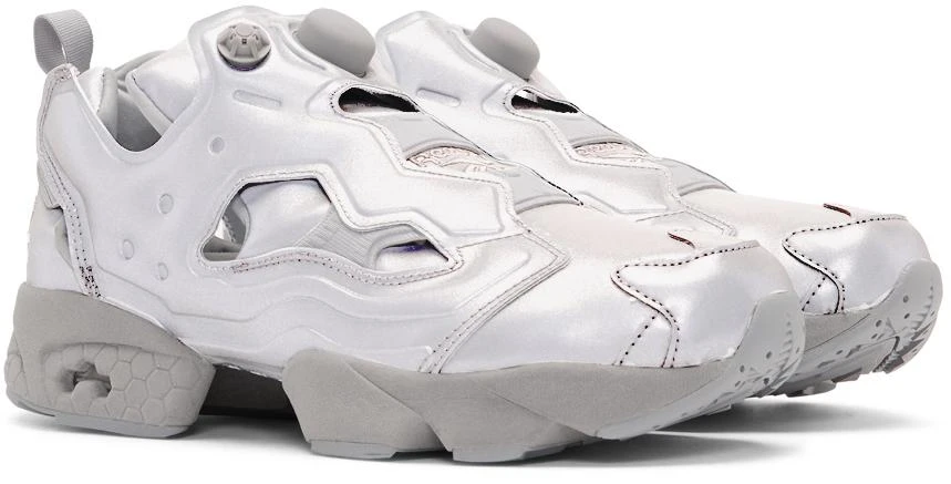 商品Vetements|Grey Reebok Edition Reflective Instapump Fury Sneakers,价格¥2160,第5张图片详细描述