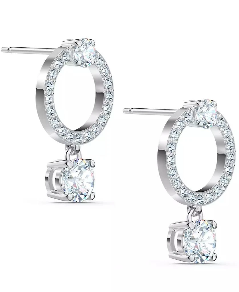 商品Swarovski|Silver-Tone Crystal Circle & Charm Drop Earrings,价格¥597,第2张图片详细描述