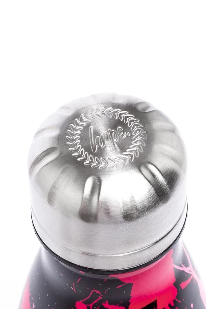 商品HYPE ACCESSORIES|HYPE UNISEX BLACK PINK SPLAT CREST WATER BOTTLE,价格¥167,第4张图片详细描述