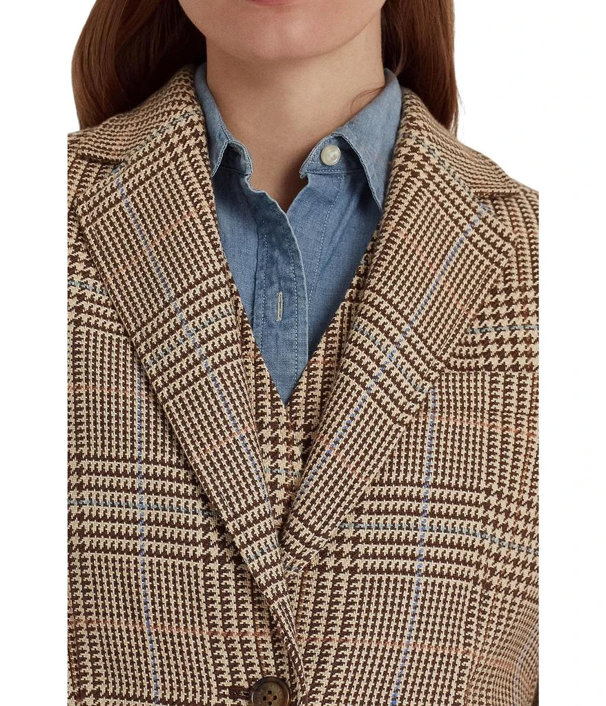 商品Ralph Lauren|Plaid Linen-Cotton Tweed Blazer,价格¥2937,第3张图片详细描述