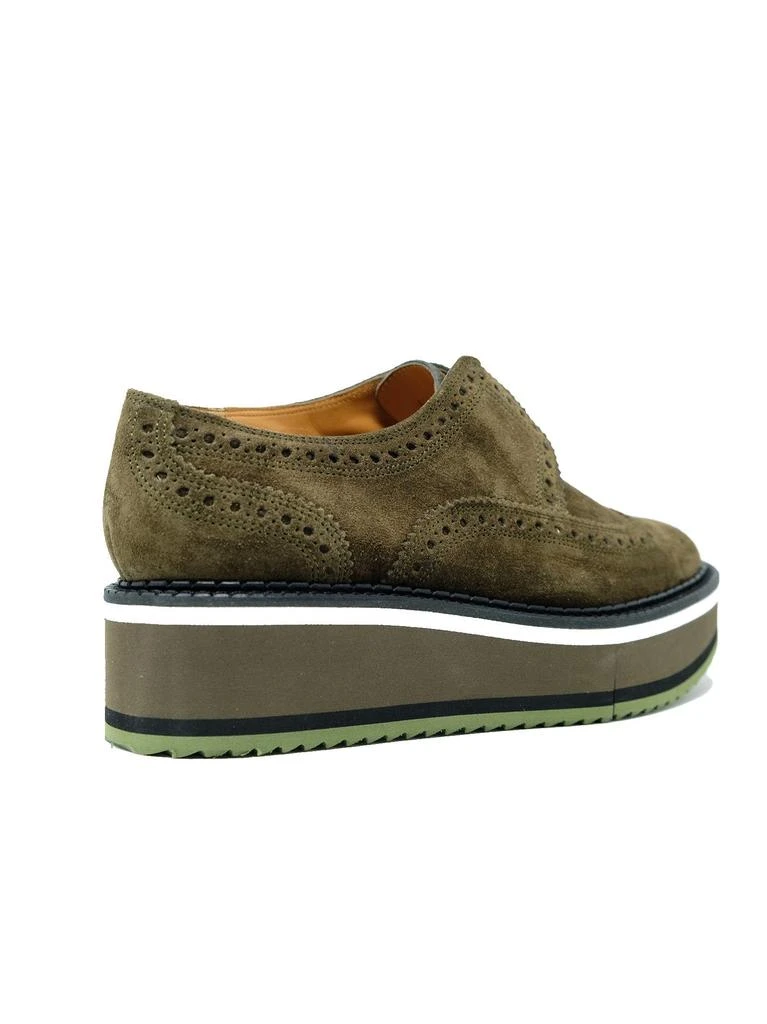 商品ROBERT CLERGERIE|Robert clergerie women's green leather lace up shoes,价格¥3063,第3张图片详细描述