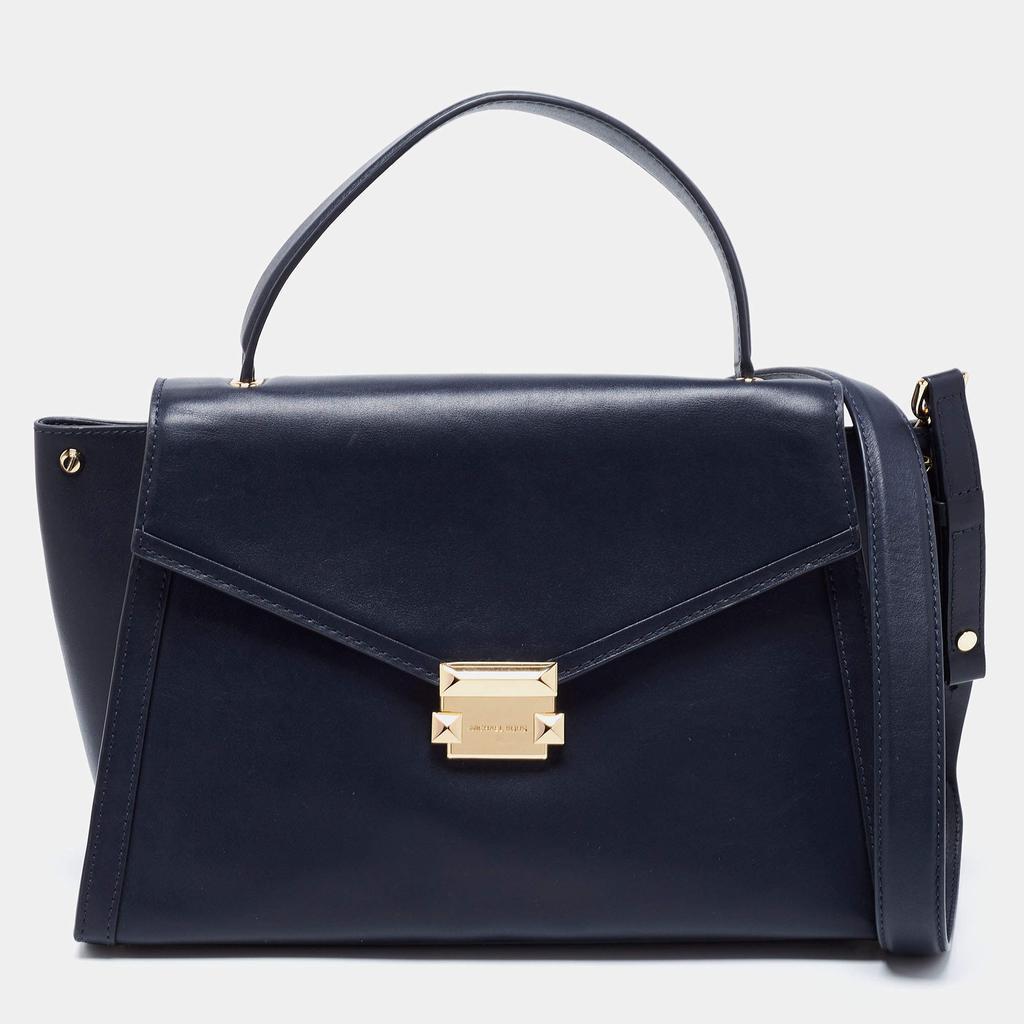 商品[二手商品] Michael Kors|Michael Kors Navy Blue Leather Whitney Top Handle Bag,价格¥1664,第1张图片