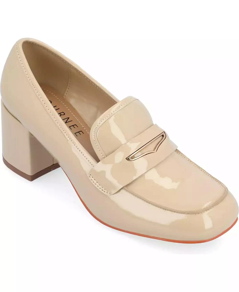 商品Journee Collection|Women's Liyla Block Heel Loafers,价格¥241,第1张图片