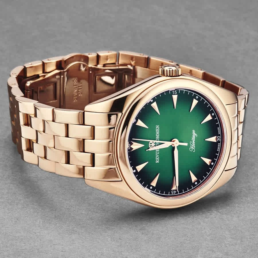 商品Revue Thommen|Heritage Automatic Green Dial Men's Watch 21010.2164,价格¥4797,第2张图片详细描述