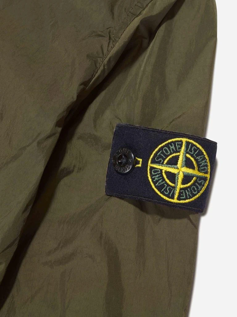 商品Stone Island|Stone Island Blue, Cream, Black, Green Boys Showerproof Hooded Zip Up Jacket,价格¥2788,第5张图片详细描述
