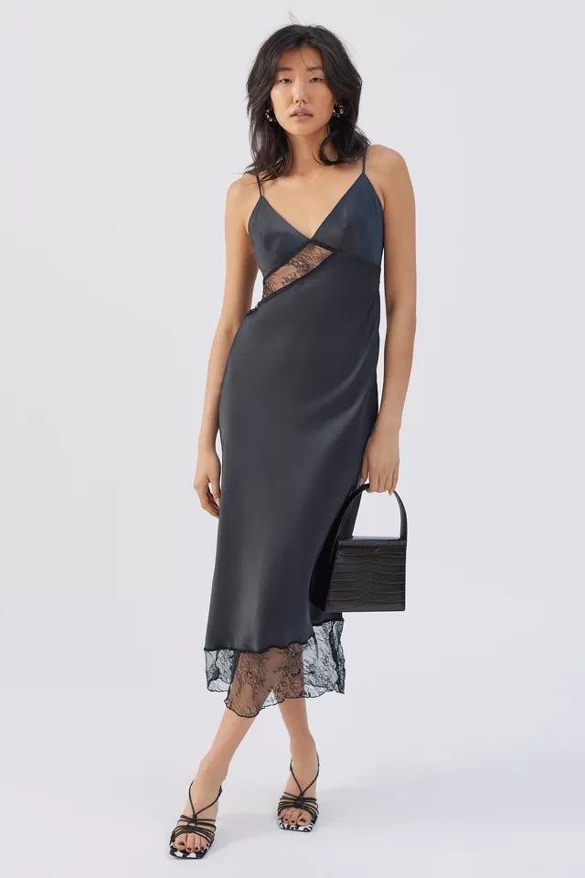 商品Urban Outfitters|UO Rose Satin Slip Dress,价格¥148,第7张图片详细描述