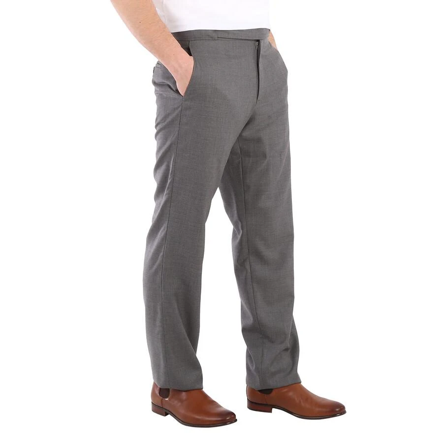 商品Burberry|Charcoal Grey Wool English Fit Tailored Trousers With Belt Detail,价格¥851,第2张图片详细描述