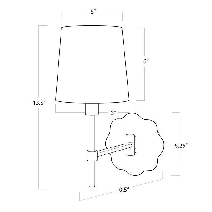 Design Mia Swing Arm Sconce 商品