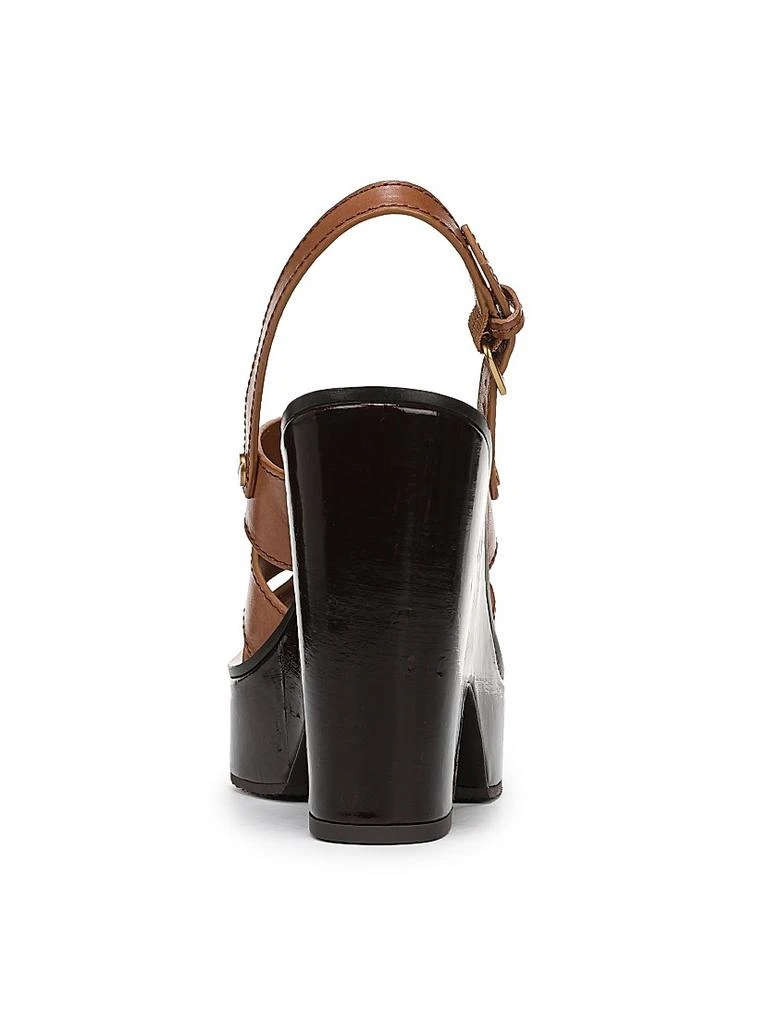商品VERONICA BEARD|Peony 120MM Leather Platform Sandals,价格¥2059,第3张图片详细描述