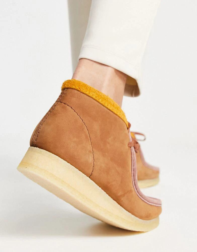 商品Clarks|Clarks Originals wallabee boots in multicolour suede,价格¥789,第2张图片详细描述