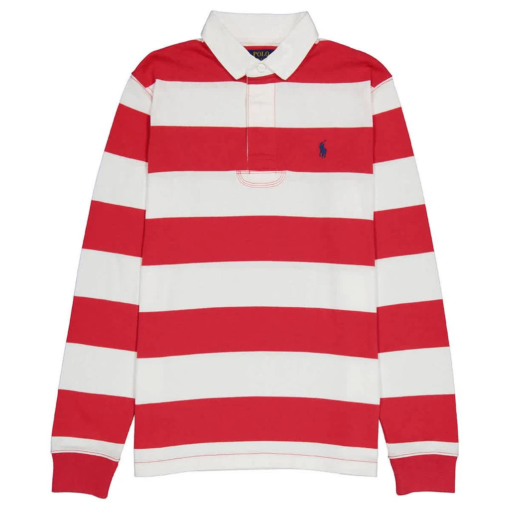 商品Ralph Lauren|Polo Ralph Lauren Mens Striped Jersey Rugby Shirt, Size Medium,价格¥536,第1张图片