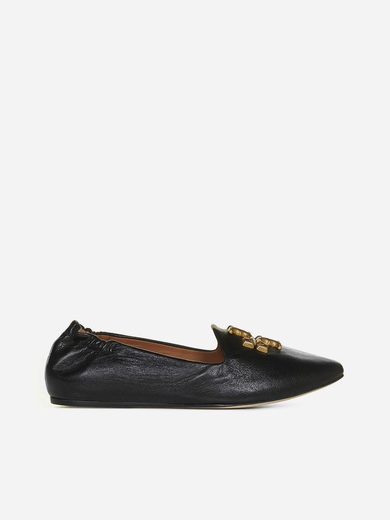 商品Tory Burch|Eleanor leather loafers,价格¥1534,第1张图片