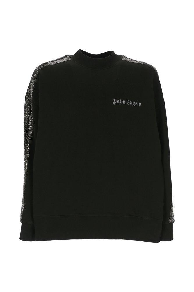 商品Palm Angels|Palm Angels Dlitter Detailed Logo Printed Sweatshirt,价格¥4988-¥5819,第1张图片