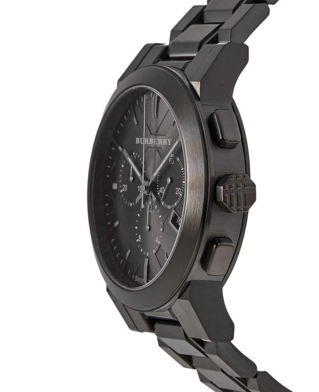商品Burberry|Burberry Men's Swiss Chronograph Gray Ion Steel 42mm Men's Watch BU9354,价格¥2615,第3张图片详细描述
