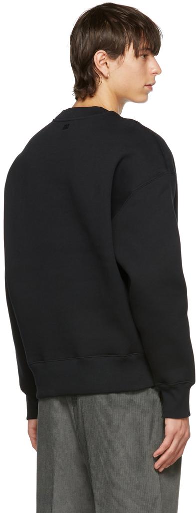 Black Cotton Oversize Sweatshirt商品第3张图片规格展示
